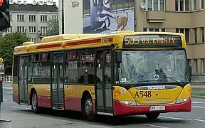 PKS Scania OmniCity in Warsaw, 2007