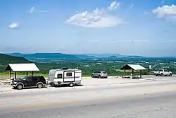 Scenic overlook from US Hwy 65 south of Marshal, Arkansas