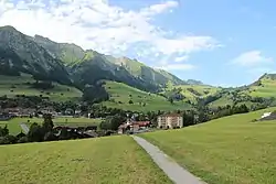 View of Château-d'Œx, Vaud, Switzerland