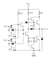 Schematic of one gate in a 74ALS00