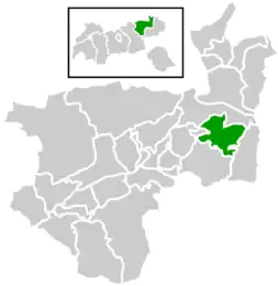 Location within Kufstein district