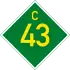 C43 road shield}}