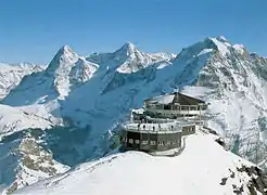 The summit station on Schilthorn, 1988