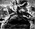 Michael the Archangel protects the body of Moses, Julius Schnorr von Carolsfeld, 1860.