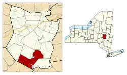 Location in Schoharie County and the state of New York.