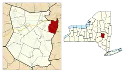 Location in Schoharie County and the state of New York.