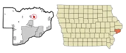 Location of Park View, Iowa