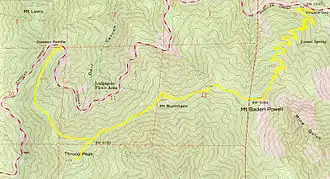 Topo Map of the trail