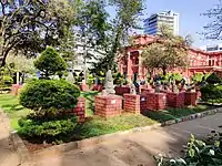 Sculptures in front of the Museum