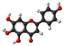 Ball-and-stick model of scutellarein