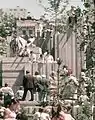 Brutalist fountain, Freeway Park, circa 1970s.