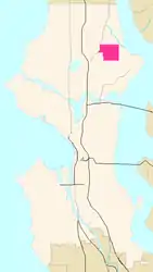 Map of Wedgwood's location in Seattle