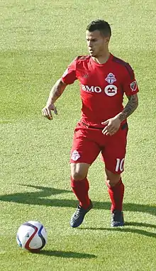 Sebastian Giovinco playing for FC Toronto in 2015