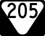 State Route 205 marker