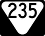 State Route 235 marker