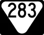 State Route 283 marker