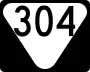 State Route 304 marker