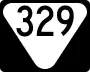 State Route 329 marker