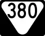 State Route 380 marker