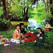 Manet’s Le Déjeuner sur l'herbe as a photograph.