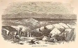 An 1859 Palestinian sketch of the site of Sepphoris, where the Virgin Mary is said to have spent her childhood.