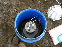 Image 20Installation for a temporary seismic station, north Iceland highland. (from Seismology)