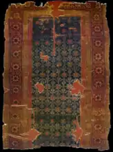 Seljuq carpet, 320 by 240 centimetres (126 by 94 inches), from the Alâeddin Mosque, Konya, 13th century