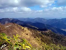 Mount Ryu from the top of Mount Sen (2/2009)