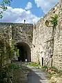 Traces of the Porte de Meaux - interior, seen from outside the city.