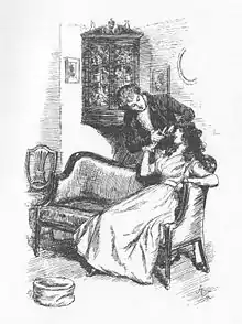 Sense and Sensibility, chapter 12: "He cut off a long lock of her hair."