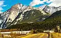 West side Sentry Mountain on the left, from eastbound Highway 3