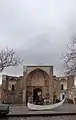 Entrance to the Jameh mosque of Qazvin as seen from the Sepah street