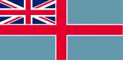 Queensland Separation Flag (St George's Cross with white border; different shade of blue) (1859)