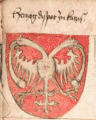 Despot Stefan's coat of arms, Wernigeroder Schaffhausensches Wappenbuch (1486–1492)