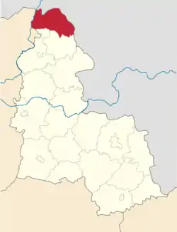 Raion location in Sumy Oblast