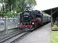 Narrow gauge steam train of SOEG to Kurort Oybin in 2014.