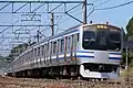 An E217 series EMU in March 2021