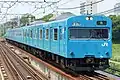 JR-West Hanwa Line 103–0 series air-conditioned car, July 2017