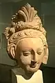 terracotta Head of a Bodhisattva, 6th-7th century Tumshuq