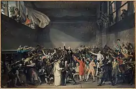 Oil sketch by David for Le Serment du Jeu de paume (musée Carnavalet)