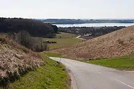 Road to Poskær from the village, Agri