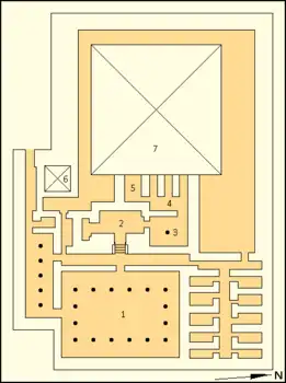 Annotated map of Setibhor's complex