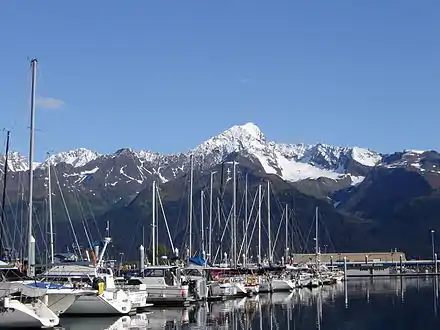 Mt. Alice seen from Seward marina