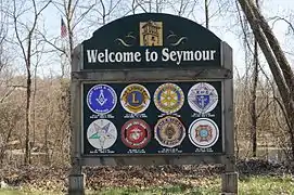 Seymour Welcome Sign