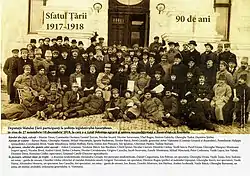 Sfatul Țării, December 10, 1918; Turcuman is in the middle, standing in the last row, on stairs