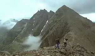 Sgurr Fiona and the Corrag Bhuidhe pinnacles on An Teallach.