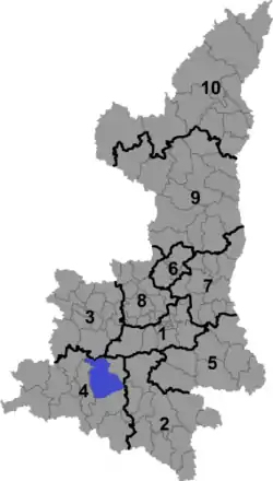 Location in Shaanxi