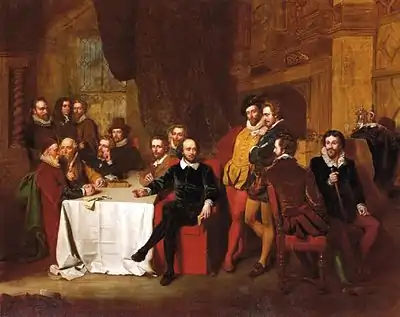 Shakespeare and his Friends at the Mermaid Tavern (1851)