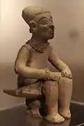 Seating man figure.