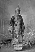 Shan saopha in Burmese royal court dress